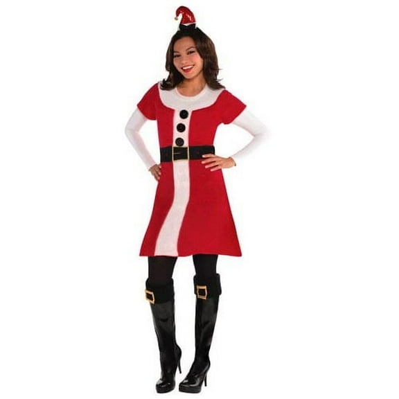Christmas Santa Deluxe Adult Sweater Dress (Small/Medium)