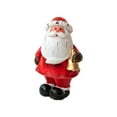 thumbnail image 1 of Christmas Santa Figurines, Christmas Table Decor, Festive Santa Claus and Snowman Centerpiece for Holiday Mantel Displays, Red Resin Decoration, 1 of 7