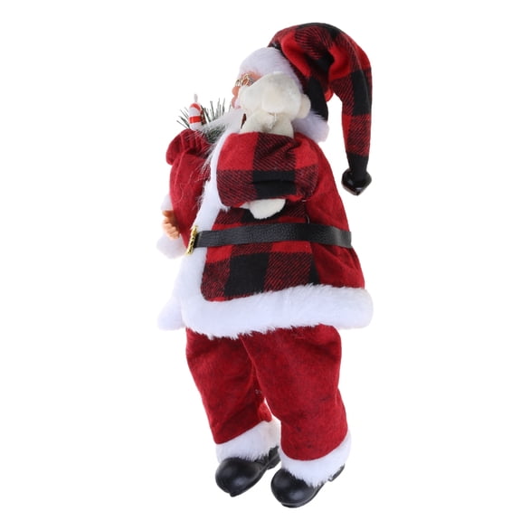 Christmas Santa Figurines Hand Crafted Santa Claus Standing Sitting for Doll Dec