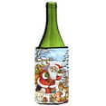 thumbnail image 1 of Christmas Santa Forrest Friends Wine Bottle Can cooler Hugger, 1 of 1