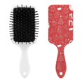Christmas Santa Gingerbread Pattern Paddle Hair Brush, Square Air ...