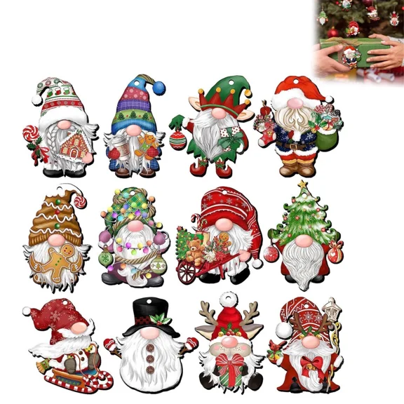 Christmas Santa Hanging Ornaments Fine Workmanship Festival Decoration Party