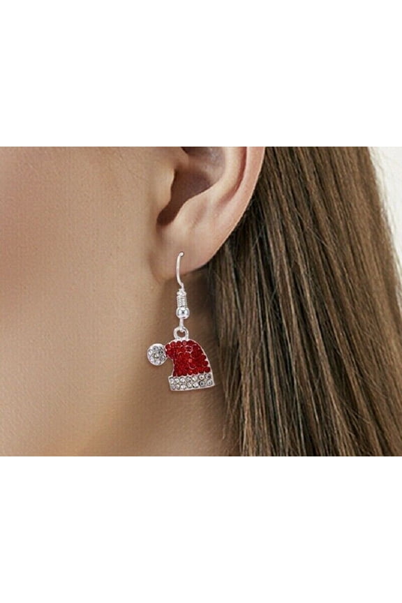 Christmas Santa Hat Earrings
