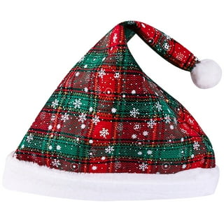 Santa Hat Sequin Thick Fur Trim Santa Hat Sequin Thick Fur Trim