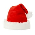 thumbnail image 1 of Christmas Santa Hat Helii Christmas Cute Plush Thicken Soft Velvet Comfort Xmas Hat Velvet Holiday Party Dress Up Winter Warm Multiple Styles Available, 1 of 1