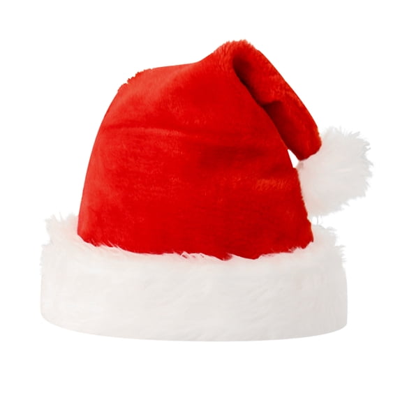 Christmas Santa Hat Helii Christmas Cute Plush Thicken Soft Velvet Comfort Xmas Hat Velvet Holiday Party Dress Up Winter Warm Multiple Styles Available