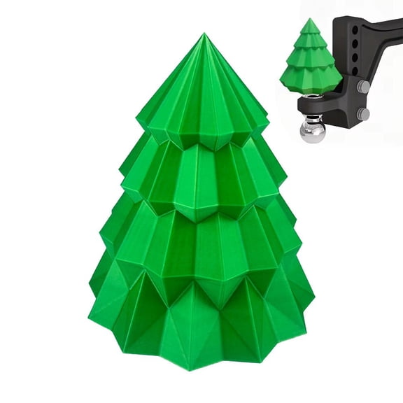 Christmas Santa Hat Trailer Hitch Cover Funny 3D Printed Car Trailer Coupling , Christmas Tree Trailers Hitch Ball Cover for Towing, Truck, RV Accessories