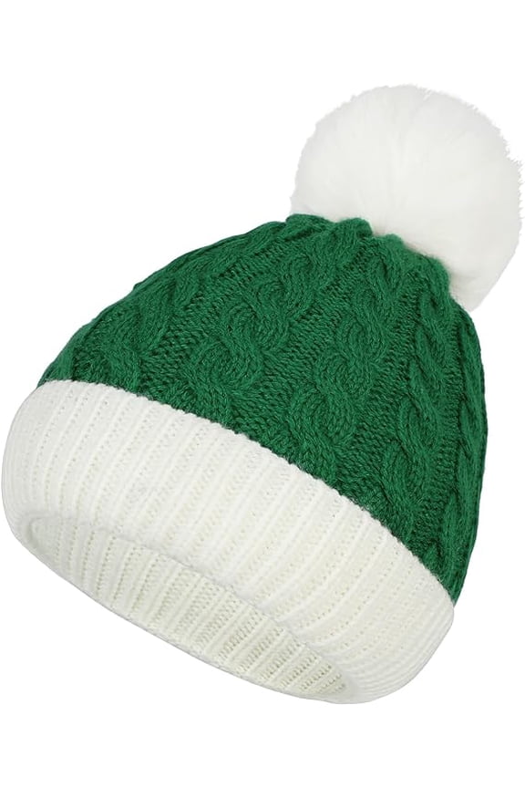 Christmas Santa Hat for Toddler Baby Soft Warm Baby Beanie Knit Hat