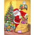thumbnail image 1 of Christmas Santa & His Toys Flag Garden Size, 1 of 1