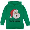 thumbnail image 1 of Christmas Santa I Love it When You Call Me Big Papa Toddler Hoodie Green 4T, 1 of 1