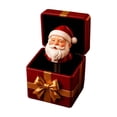 thumbnail image 1 of Christmas Santa Jack in The Box Figurine, Resin Pop-Up Santa Claus in Gift Box Statue, Christmas Tabletop Decor, Surprise Christmas Gift Ornament for Home Shelf, 1 of 4
