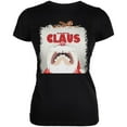 thumbnail image 1 of Christmas Santa Jaws Claus Horror Black Juniors Soft T-Shirt - Medium, 1 of 1
