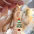 thumbnail image 1 of Christmas Santa Keychain Metal Key Ring Holiday Gift Accessory Pendant - Lightweight Portable Design Stocking Stuffer Idea(A), 1 of 6