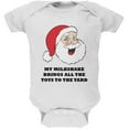 thumbnail image 1 of Christmas Santa Milkshake Brings All the Toys to the Yard Soft Baby One Piece White 12-18 M, 1 of 1