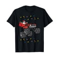 thumbnail image 1 of Christmas Santa Monster Truck Xmas Boys Kids Toddler Youth T-Shirt, 1 of 4