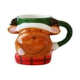 thumbnail image 1 of Christmas Santa Mug, Creative Ceramic Coffee Cup, Assorted Color, 3.8*5Inch, Holiday Kids And Adults, 1 of 9