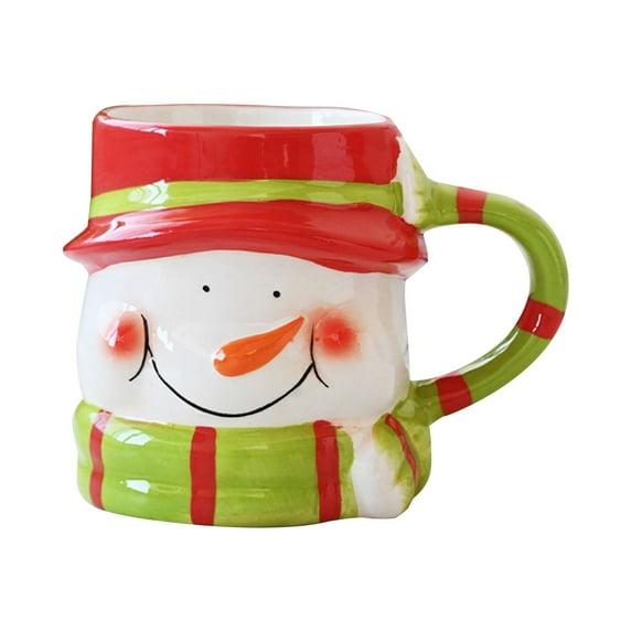Christmas Santa Mug, Creative Ceramic Coffee Cup, Assorted Color, 3.8*5Inch, Holiday Kids And Adults