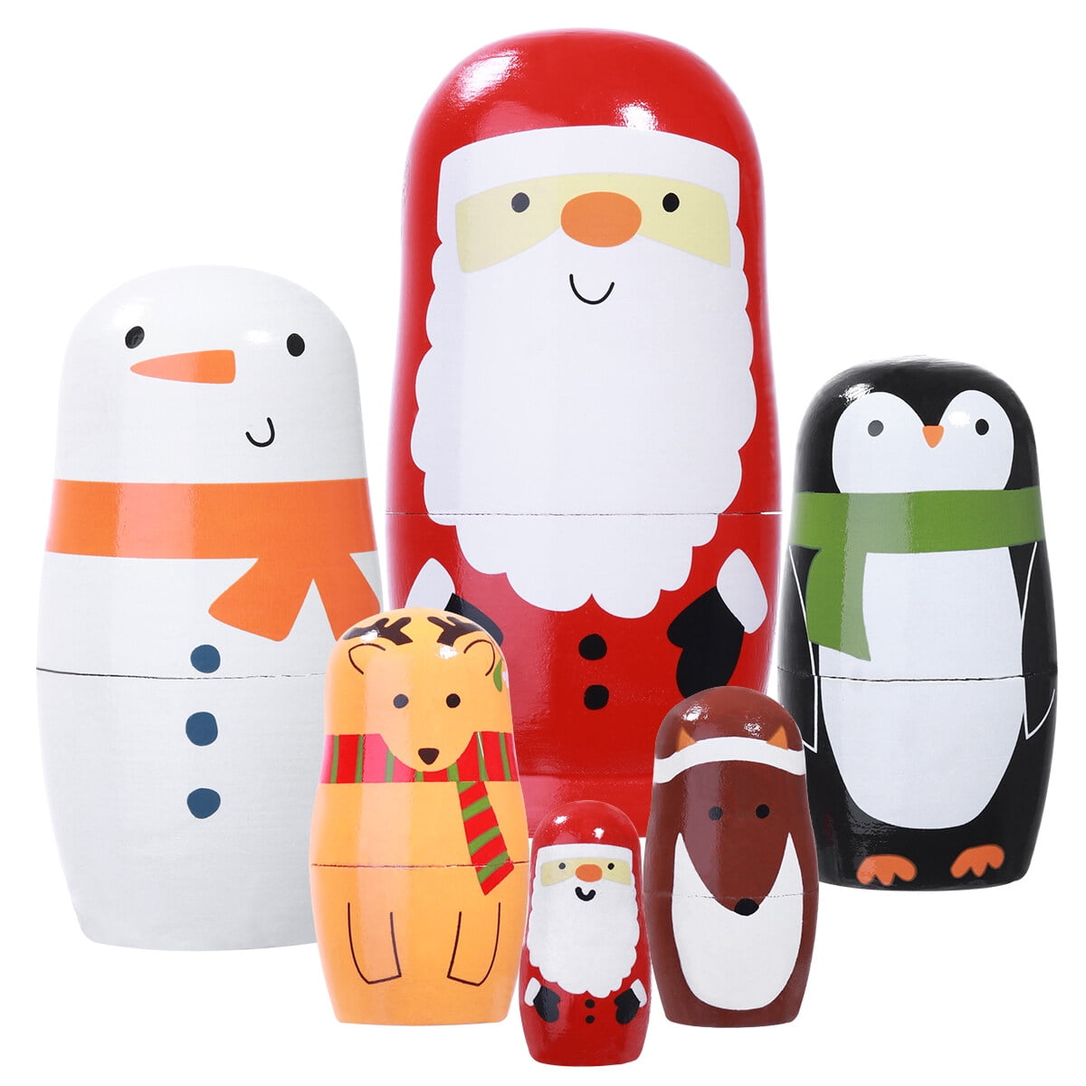 Santa claus sale nesting dolls
