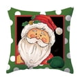 thumbnail image 1 of Christmas Santa Painted Decorative Throw Pillow Covers, Festive Cushion Case for Couch, Sofa, Bedroom, and Living Room, Soft And Skin Friendly Perfect for Xmas Home Decor, 1 of 1