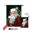 thumbnail image 1 of Christmas Santa Portrait 2-Sided Vertical Impression House Flag - 28 x 40 in., 1 of 1