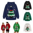 thumbnail image 1 of Christmas Santa Reindeer Pet Pouch Hoodie, Drop Shoulder Carrier Sweatshirt with Side Zip for Festive Xmas Holiday Wear, 1 of 7