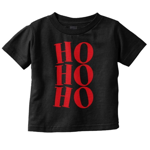 Christmas Santa Saying Ho Ho Ho Toddler Baby Graphic T Shirt Brisco Brands 2T