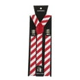 thumbnail image 1 of Christmas Santa Snowman Christmas Suspenders Stanta Suspenders for Men Elstic X Back with Metal Clips Adjustable Suspender, 1 of 1