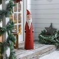 thumbnail image 1 of Christmas Santa and Snowman Figurines Decoration, Handcrafted Christmas Front Door Statue, 12.2Inch Large Xmas Welcome Snowman Decoration, Funny Cute Santa Claus Ornament Gift for Party Supplies, 1 of 6