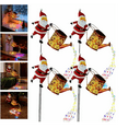 thumbnail image 1 of Christmas Santa Solar Kettle Lights Garden Lawn Decorative Lights, 1/2/3/4-pcs Waterproof Garden Stake Lights with Auto On/Off, Solar Watering Can Light for Patio, Lawn, Yard (4PCS), 1 of 8