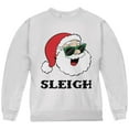 thumbnail image 1 of Christmas Santa Sunglasses Sleigh Slay Youth Sweatshirt White YLG, 1 of 1