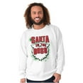 thumbnail image 1 of Christmas Santa is the Boss Beard Sweatshirt for Men or Women Brisco Brands L, 1 of 6