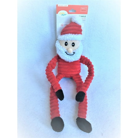 Christmas Santa or Reindeer Crinkle and Squeaky Dog Toy