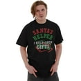 thumbnail image 1 of Christmas Santa's Helper Open Presents Men's Graphic T Shirt Tees Brisco Brands S, 1 of 4