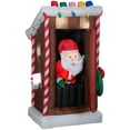 thumbnail image 1 of Christmas Santa's Outhouse 6 Ft. Airblown Inflatable, 1 of 4