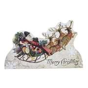 عيد الميلاد Santas Sleigh Ride Dummy Board Mdf Reindeer Toys Rl9823