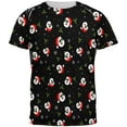 thumbnail image 1 of Christmas Santas in Sunglasses Pattern All Over Mens T Shirt Green X-LG, 1 of 2