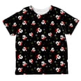 thumbnail image 1 of Christmas Santas in Sunglasses Pattern All Over Toddler T Shirt Green 4T, 1 of 2