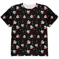 thumbnail image 1 of Christmas Santas in Sunglasses Pattern All Over Youth T Shirt Green YSM, 1 of 2