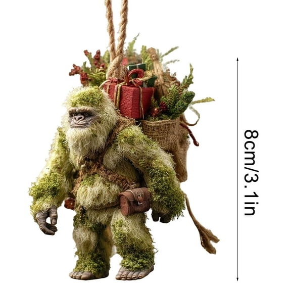 Christmas Sasquatch Ornament Myths Meets Holiday Magics Funny Toy Holiday Decor For Christmas Tree Uniques 2026 Wildlifes Wonders Collection Ornament Xmas Gift