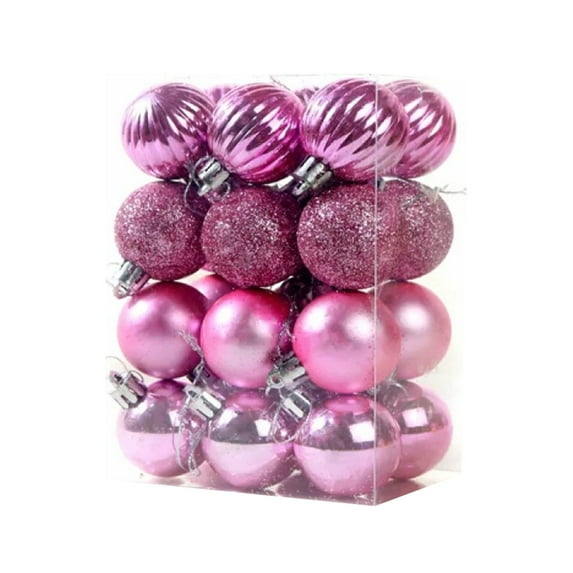 Hvmvliv Christmas Ornaments 24Pcs Christmas Balls Electroplated Balls for Christmas Tree Decorations Xmas Hanging Decorations for Party J