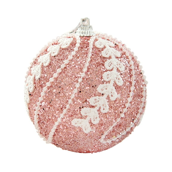 Hvmvliv Christmas Tree Ornaments (1pc) Christmas Tree Decoration Christmas Ball Colored Ball Tree Hanging Decorations Christmas Ornament Xmas Ornament Pink