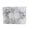 thumbnail image 1 of Hvmvliv Christmas Tree Ornaments (24pcs-6cm) Christmas Ball Ornaments Plastic Shatterproof Christmas Tree Decorations Electroplated Christmas Tree Hanging Balls Party Decorations Silver, 1 of 3