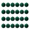 thumbnail image 1 of Hvmvliv Christmas Tree Ornaments (30pcs) Velvet Christmas Ball Ornaments Green Flocked Christmas Ornaments for Tree Plastic Balls Xmas Decorative Hanging Ornaments Muliticolor, 1 of 1