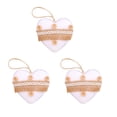 thumbnail image 1 of Hvmvliv Christmas Tree Ornaments (3pcs) Christmas Balls Decoration Boho Christmas Tree Ornaments Heart Shaped Hanging Balls Scene Ornaments Christmas Decoration D, 1 of 3