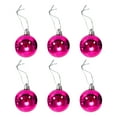 thumbnail image 1 of Hvmvliv Christmas Tree Ornaments (6pcs-8cm) Christmas Ball Ornaments Plastic Shatterproof Christmas Decorations Xmas Tree Wedding Party Decorations Pink, 1 of 2