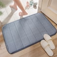 thumbnail image 1 of Christmas Saving Clearance! Sruiluo Cobblestone-Embossed Bathroom Rugs Bath Mat Memory Foam Pad Floor Rugs Carpets Doormat, Super Soft, Non-Slip, Quick-Drying, Room Decor, Gray, 15.7x23.6, 1 of 8