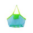 thumbnail image 1 of Christmas Saving Clearance! Sruiluo Mesh Beach Bag Children's Tote Bag Foldable Toy Storage Bag Small Messenger Bag Kids Shell Collecting Bag Market Grocery Picnic Tote, Green B, 1 of 6