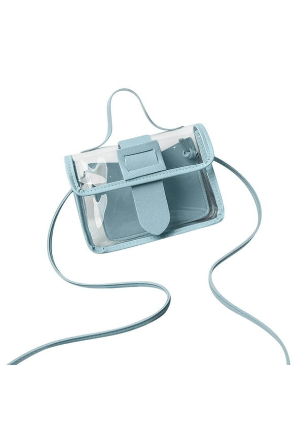 Christmas Saving Clearance! UHUYA Clear Purses for Women and Men-PVC Messenger Handbag Transparent Crossbody Purse Bag for Concert Sports Events and Amusement, Green