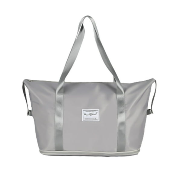 Christmas Saving Clearance! UHUYA Large Travel Tote Bag, Expandable Gym Tote Bag, Carry On Overnight Bags for Women with Trolley Sleeve Wet Pocket, travel Duffel BagsTravel, Gray