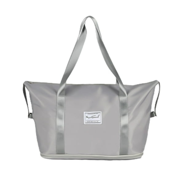 Christmas Saving Clearance! UHUYA Large Travel Tote Bag, Expandable Gym Tote Bag, Carry On Overnight Bags for Women with Trolley Sleeve Wet Pocket, travel Duffel BagsTravel, Gray